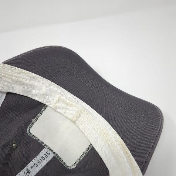 Bergara Strapback Trucker Hat Gray OS Adjustable Mesh Back Platinum Outdoor Cap - Picture 7 of 9